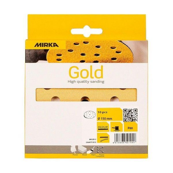 Mirka Gold 150mm  GRIP  15H  80 SB