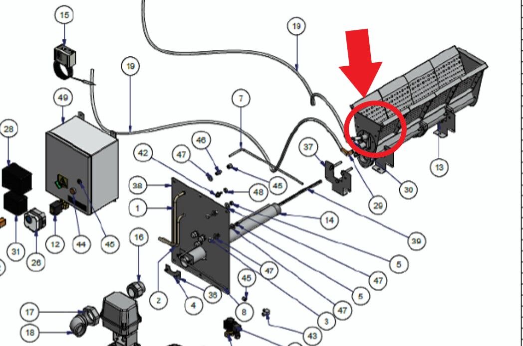 Spanesi tenning+detector elektroder ionisering