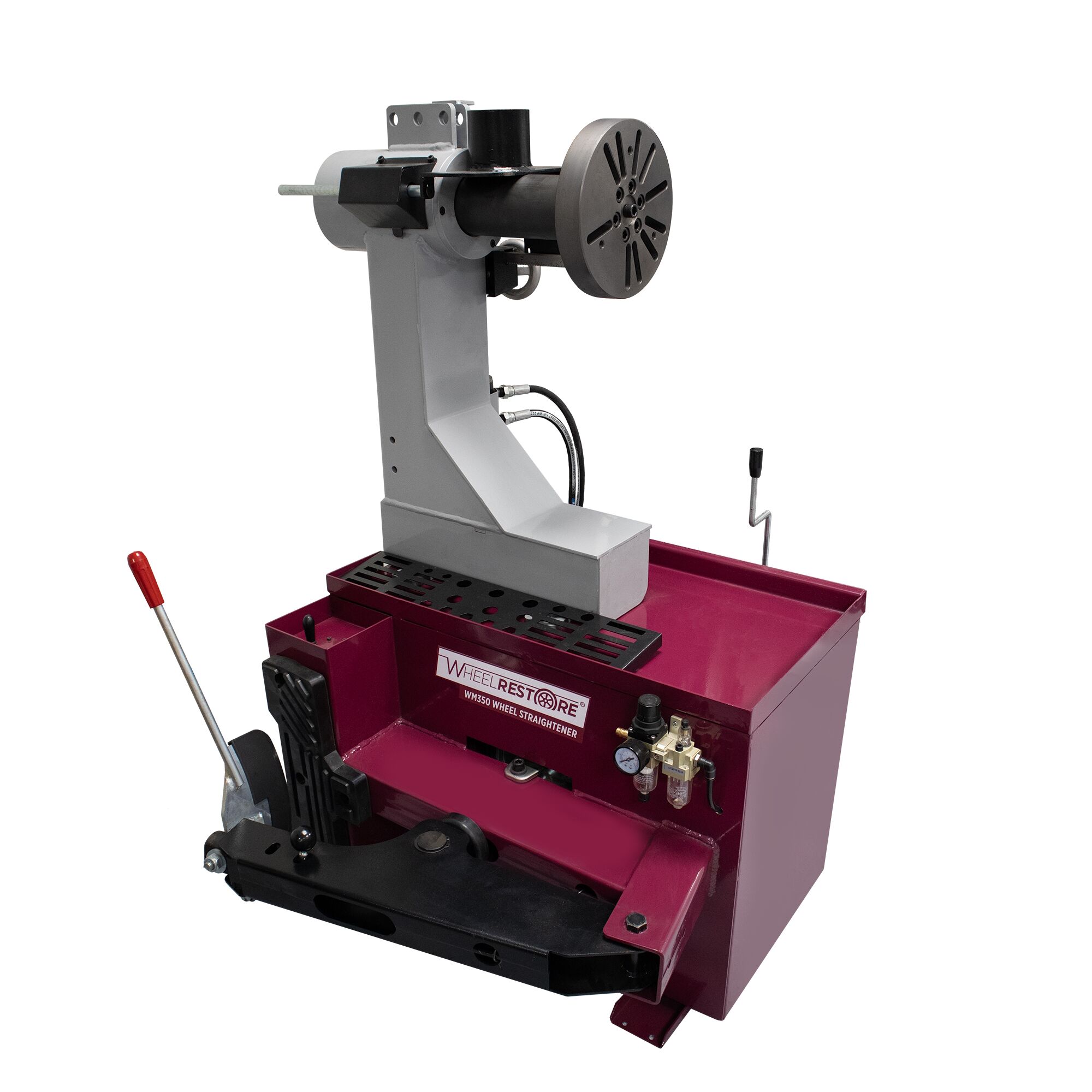 HBC Electro-hydraulic Wheel straightener with tire bead
