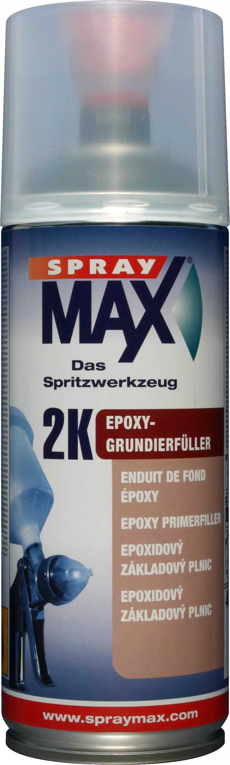 SprayMax 2K Epoxy Primer Filler Sort 400 ml
