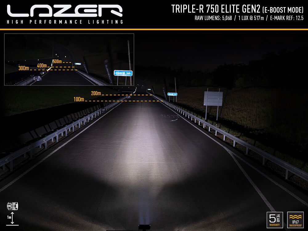 Lazer Triple-R 750 Elite Gen2 LED Fjernlys - Bilde 4