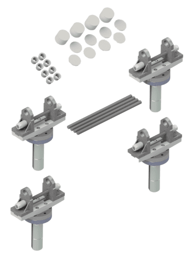 Spanesi Festemateriell til veggstativ inkl kit