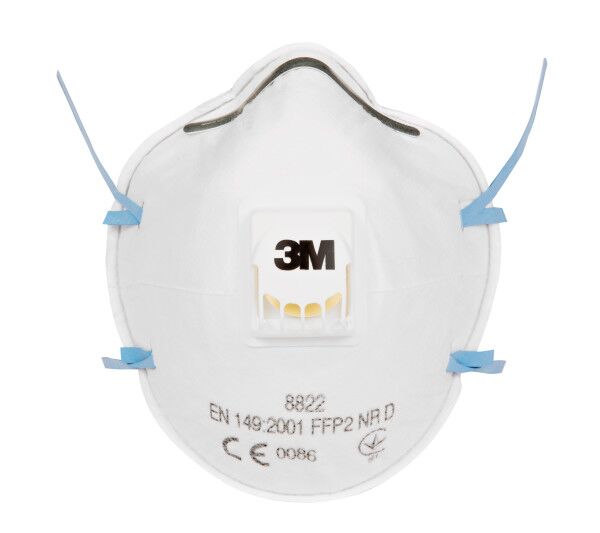 3M 8822 STØVMASKE FFP2 M:VENTIL - Bilde 3