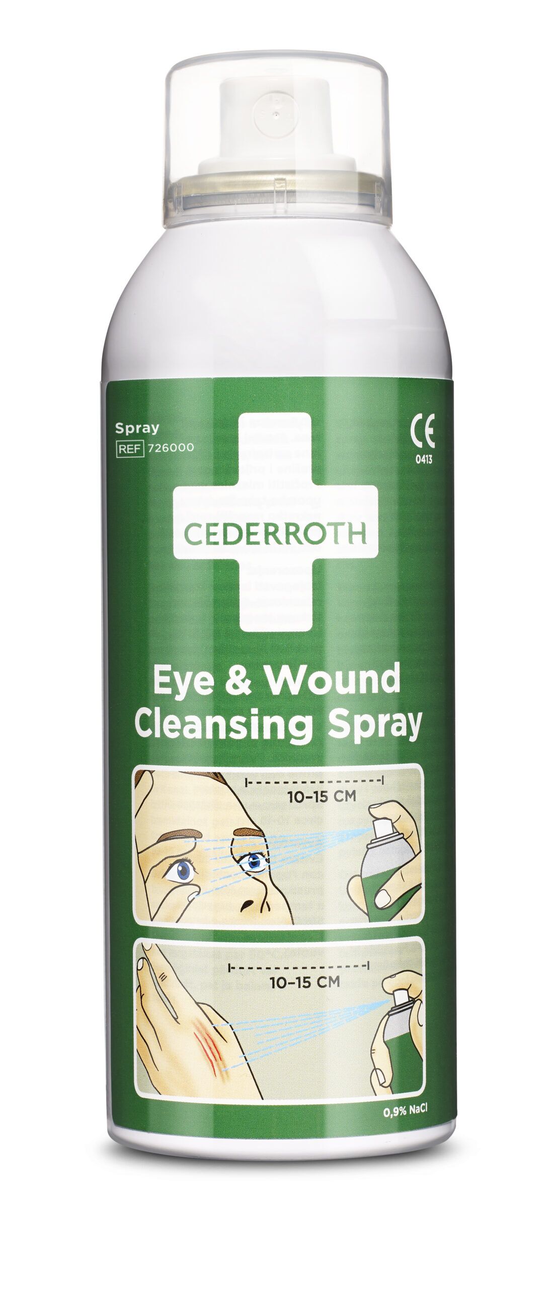 Cederroth Øye og sår rense Spray 0,9% NaCI, 150 ml.