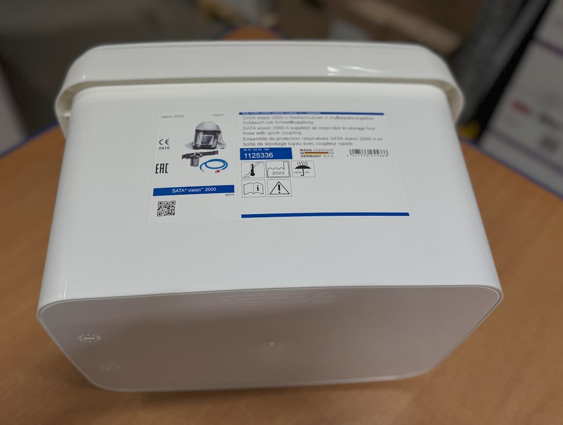 Sata Vision 2000 Helmaske med karbonfilter og slange - Bilde 2