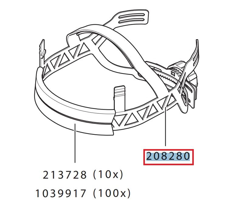 Sata Head fixation cpl. [for SATA air vision 5000]