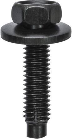 Karosseriklips Black Hex Bolt C/W Washer 10-pk