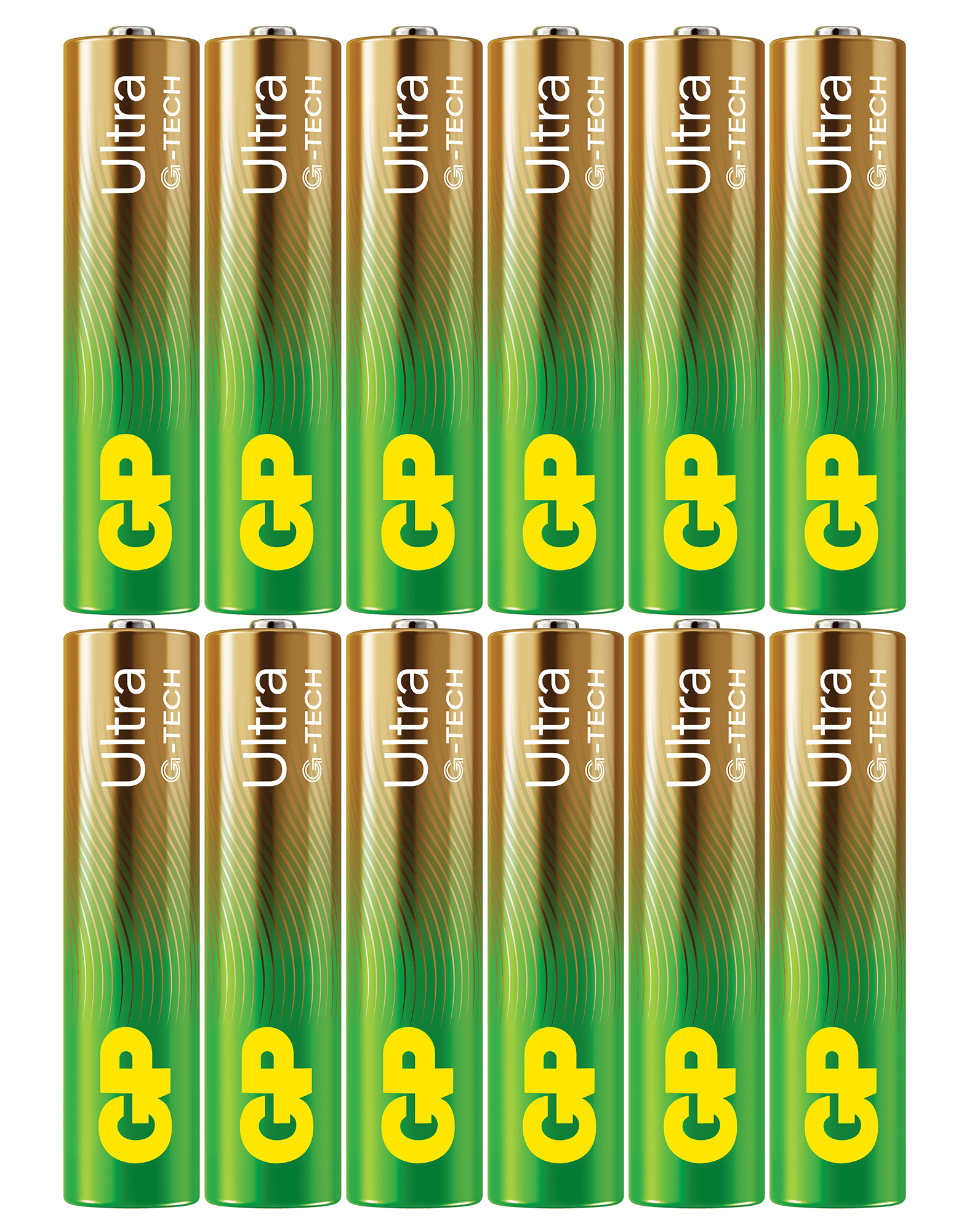 GP Ultra G-Tech Alkaline AAA-batteri, 24AU/LR03, 12-pk - Bilde 2