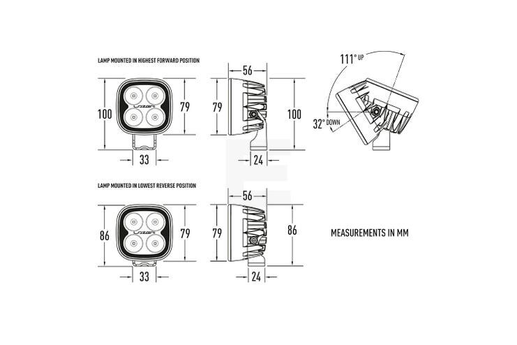 Lazer Utility 25 LED arbeidslys 3016 lumen - Bilde 5