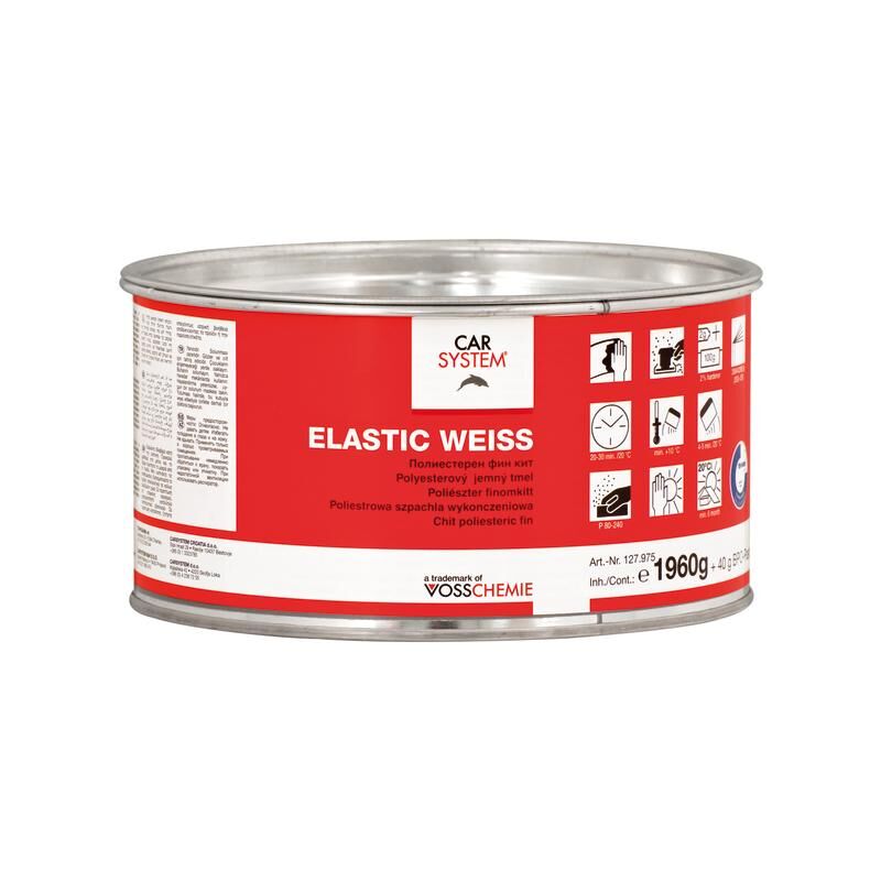 CS Elastic hvit Finsparkel 2kg
