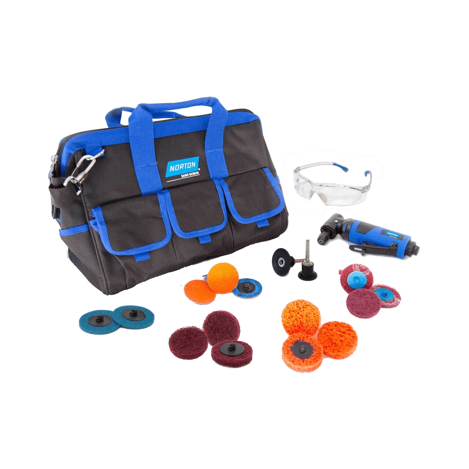 Norton minirettsliper med tilbehør + bag - Bilde 2