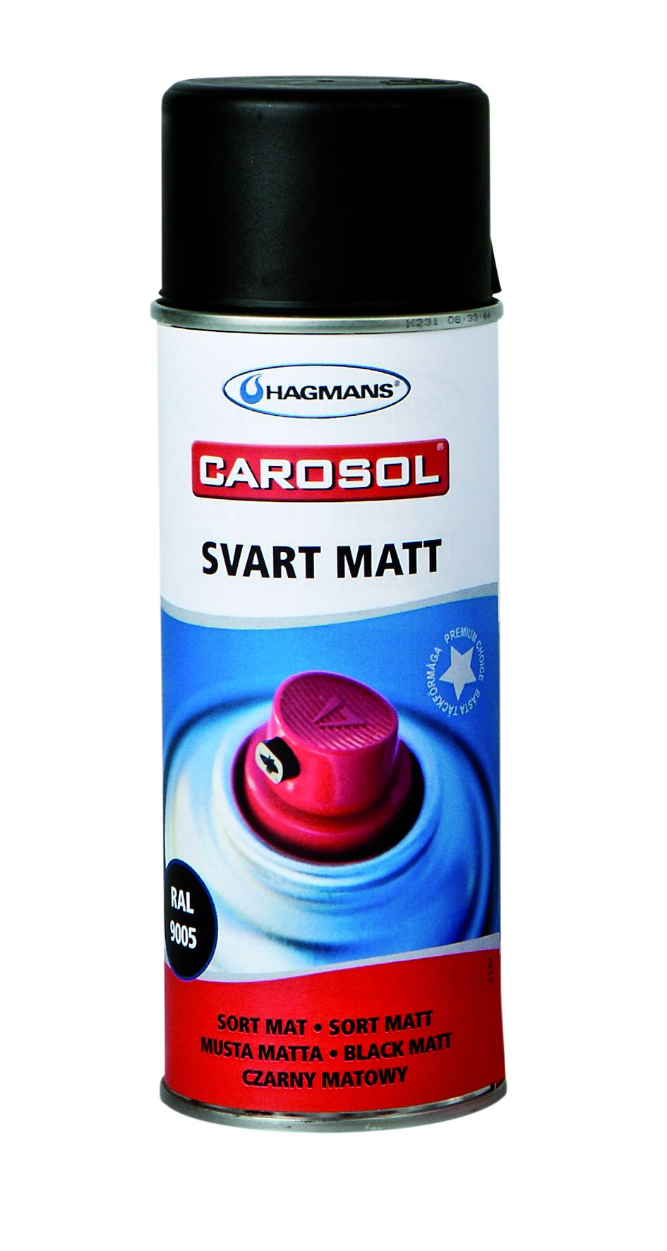 Hagmans Svart matt 400 ml