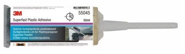 3M 55045 Hurtigherdende PU-lim, duopack 48,5 ml
