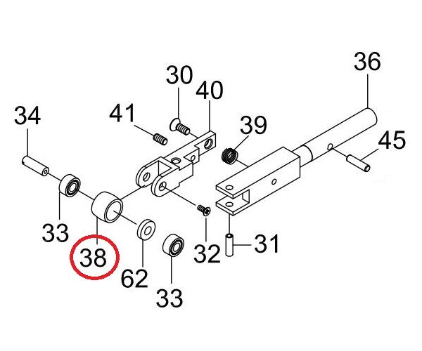 Acuro Nesehjul part nr 38 6W-6102