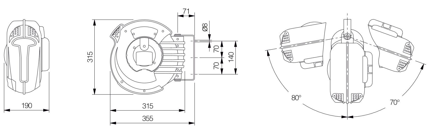 Mavel Roll Compact Eltrommel 230v 15M 3x2,5 Schuko 3000w - Bilde 4