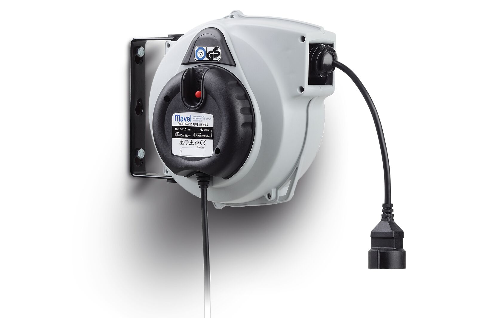Mavel Roll Classic Plus Eltrommel 230v 10m 3x1,5 Schuko2000w - Bilde 3