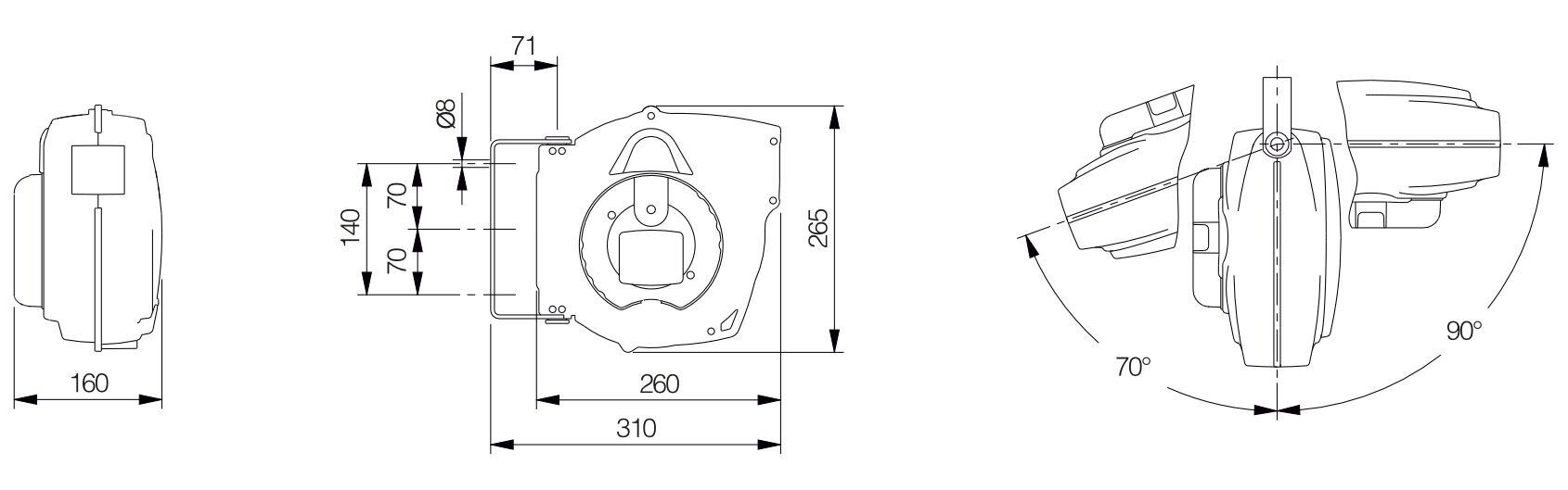 Mavel Roll Classic Plus Eltrommel 230v 10m 3x1,5 Schuko2000w - Bilde 4