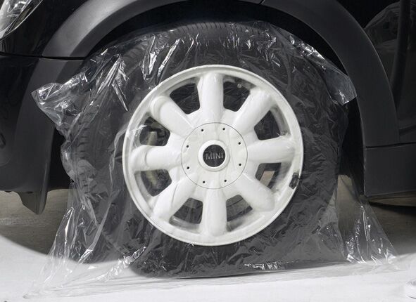 Finixa hjulmaskering plast 20mu 250stk 700mm x 345mm x 900mm