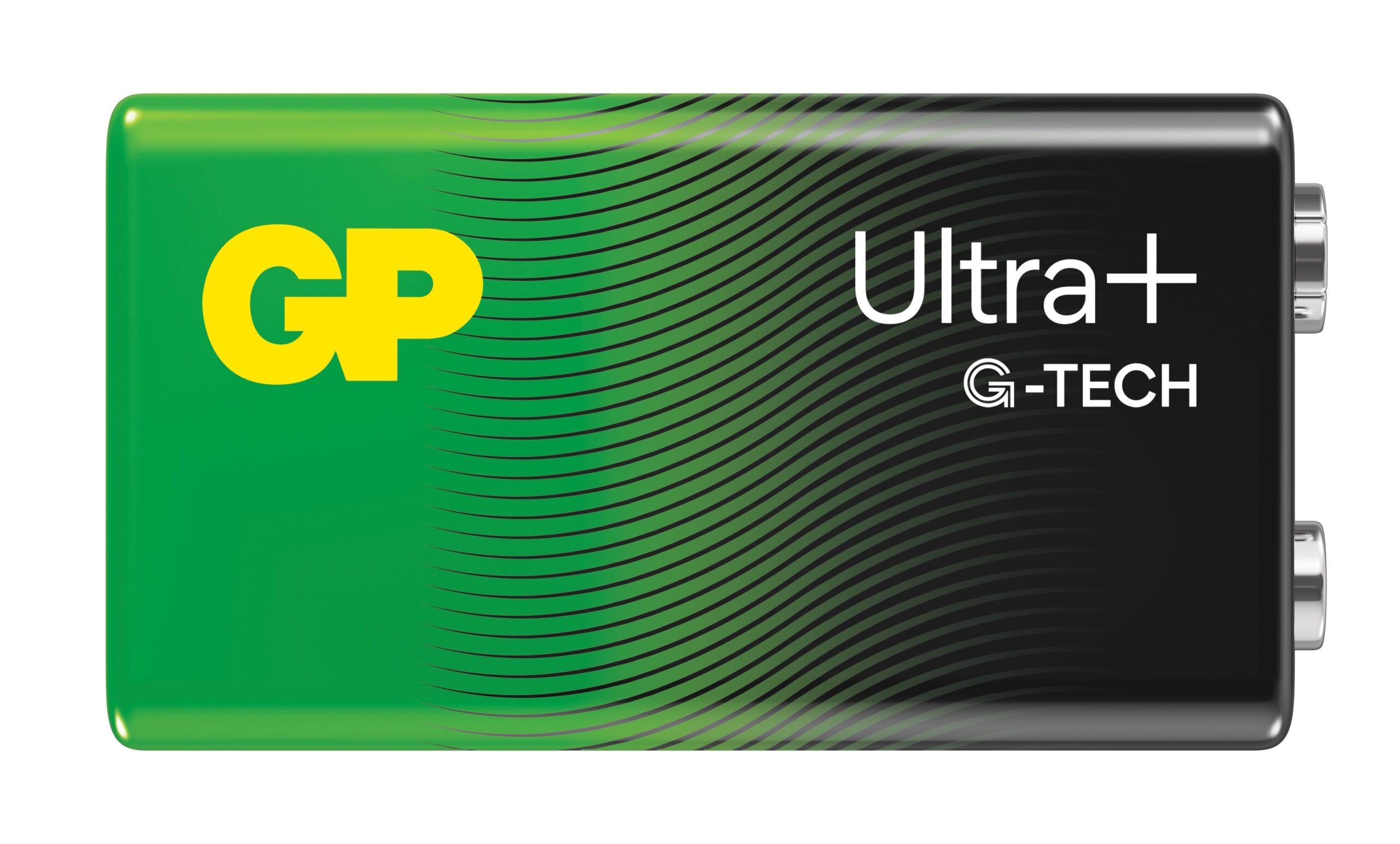 GP Ultra Plus G-Tech Alkaline 9V-batteri, 1604/LR6LF22, 1pk - Bilde 2