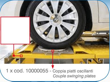 Spanesi touch wheels  rotasjonsplater (sett m/2stk)
