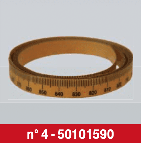 Spanesi målebånd til jig 900-0-900mm Horisontal