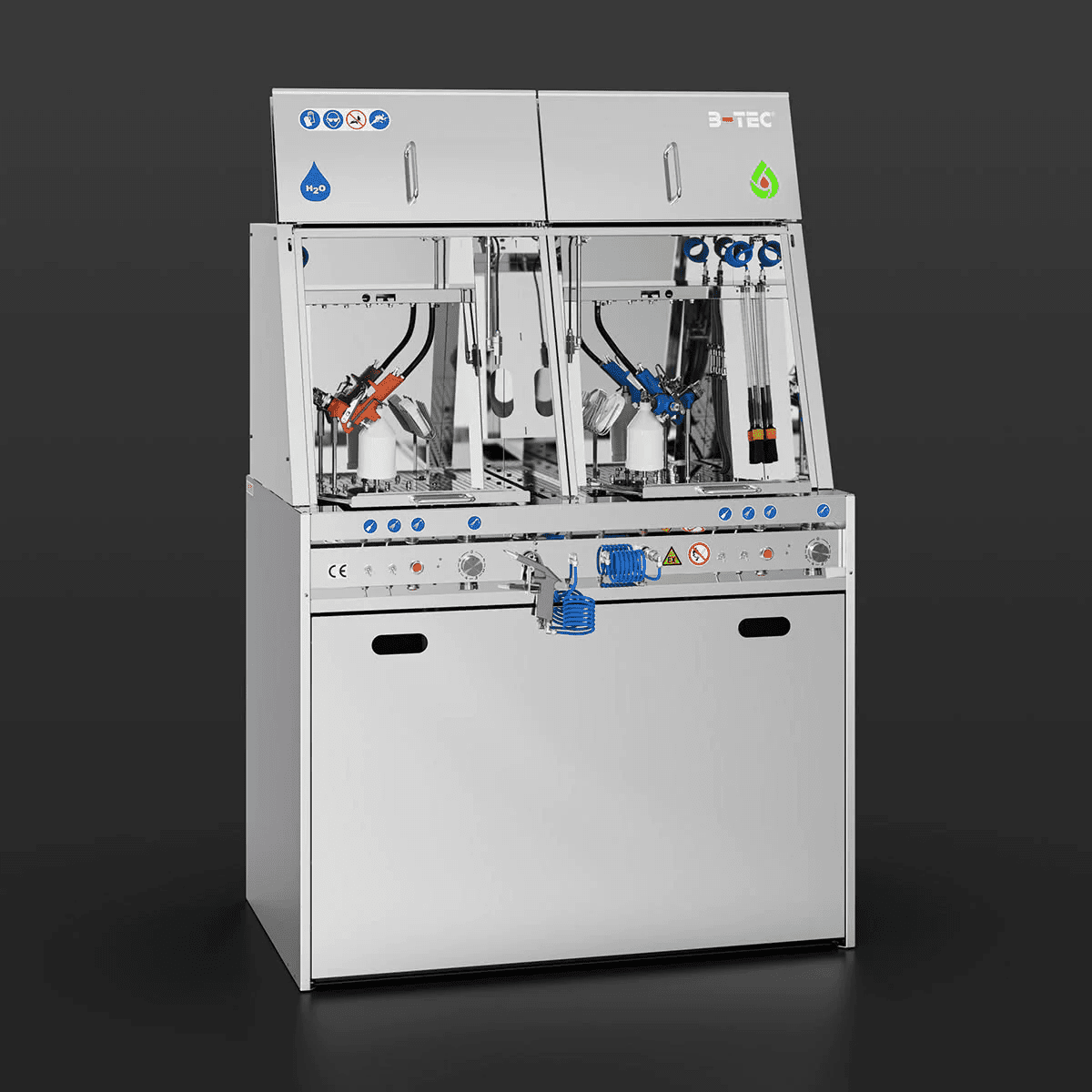 B-Tec D-800 Autom. sprøytevasker vann/løsemiddel STRUKTUR!