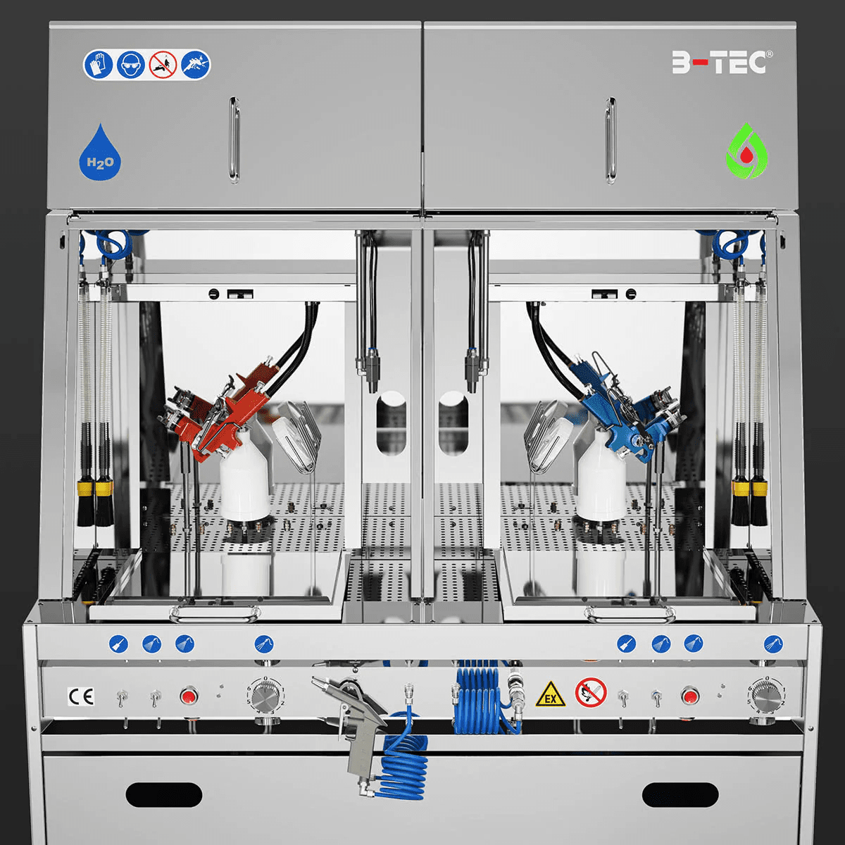 B-Tec D-800 Autom. sprøytevasker vann/løsemiddel STRUKTUR! - Bilde 2