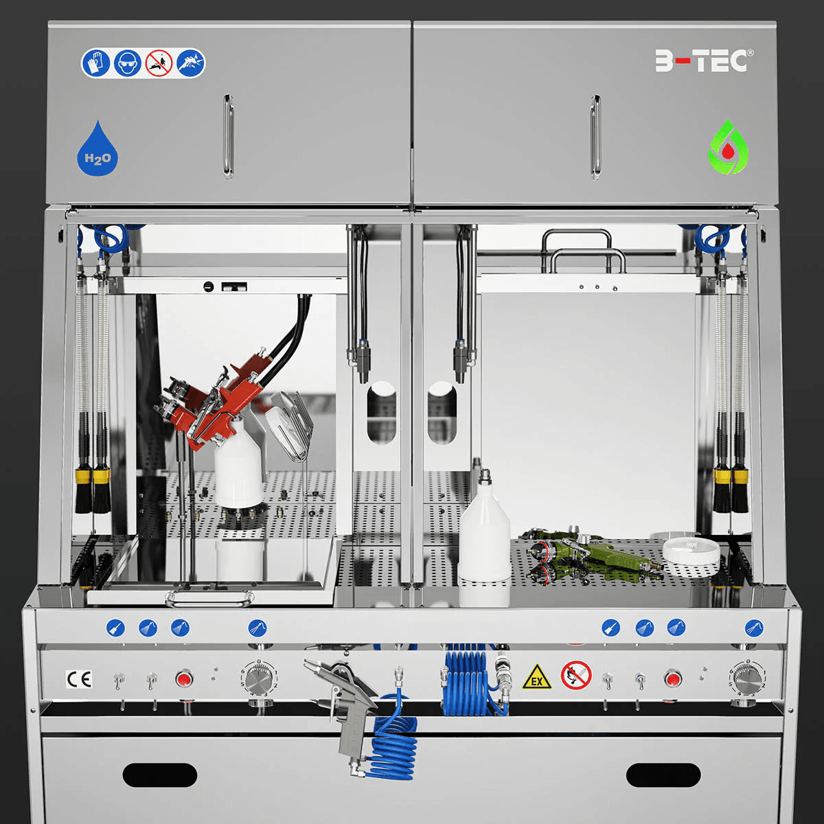 B-Tec D-800 Autom. sprøytevasker vann/løsemiddel STRUKTUR! - Bilde 3