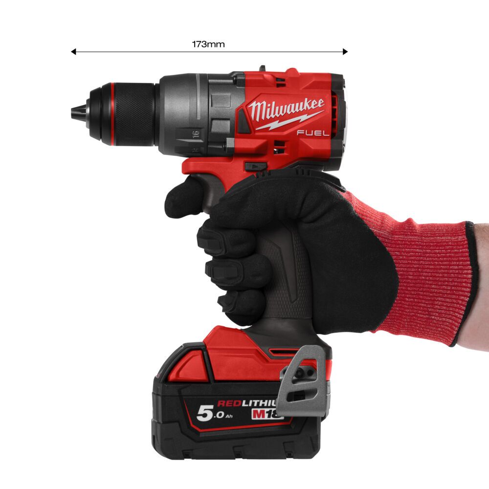 Milwaukee M18 FDD3-502X Kompakt M18 FUEL™ bormaskin med børs