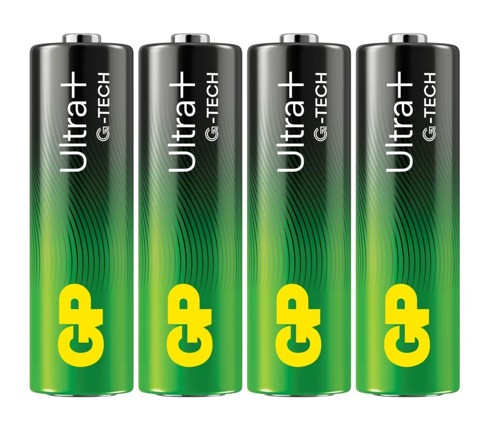 GP Ultra Plus Alkaline AA-batteri, 15AUP/LR6, 4-pakk - Bilde 2
