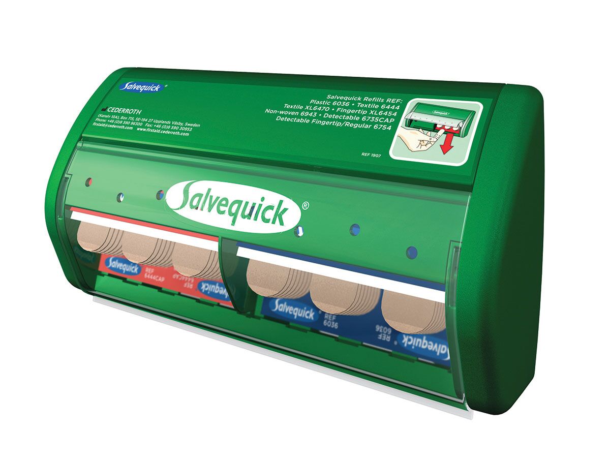 Salvequick Plasterautomat med Plast- og Tekstilplaster 4907