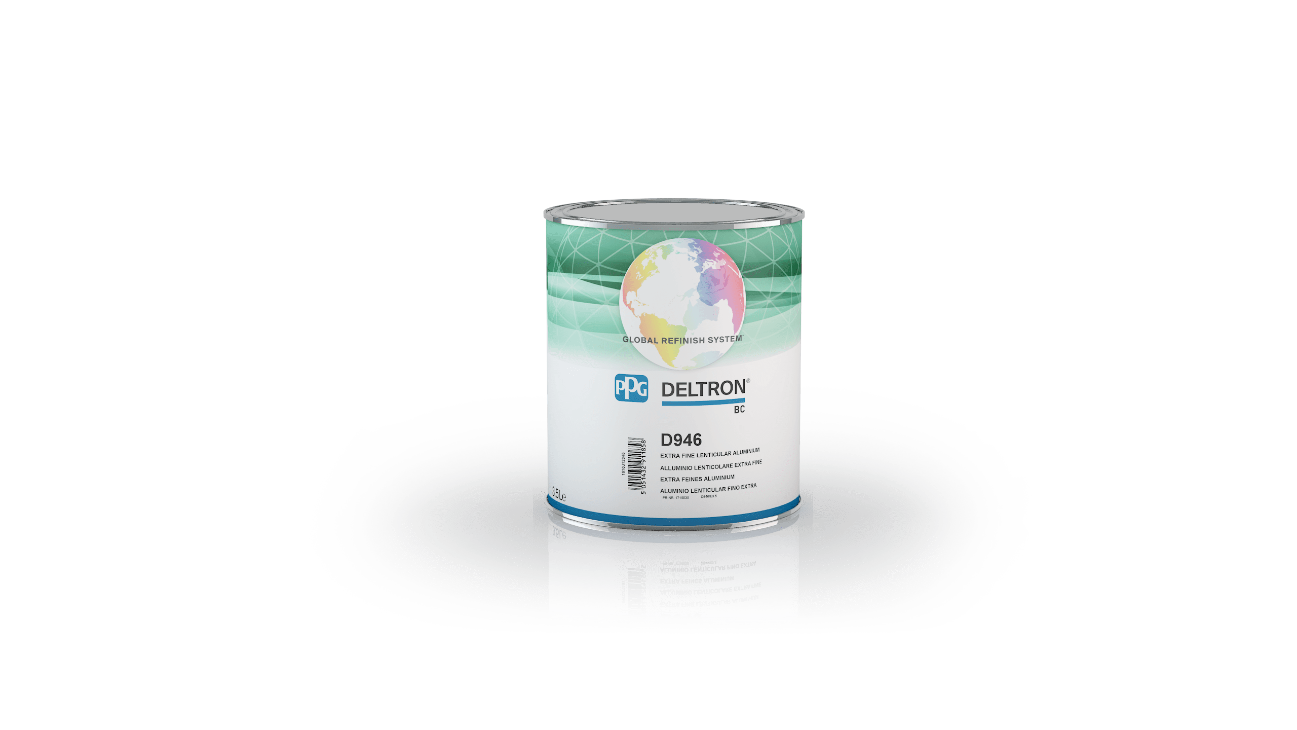 PPG D946/E3.5 BC Extra Fine Lenticular Aluminium