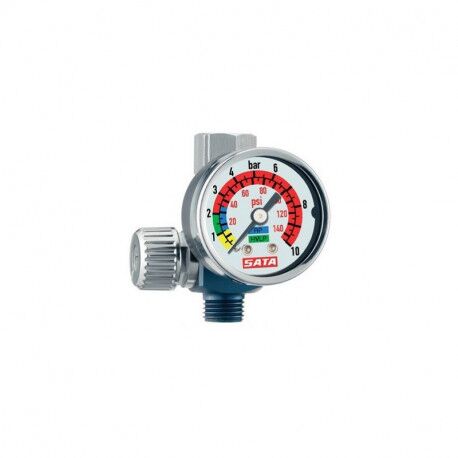 Sata  air micrometer with gauge, 1/4'' (male thread) and G 1