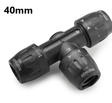 TransAir 213912 T-Stykke  40mm/40mm/40mm