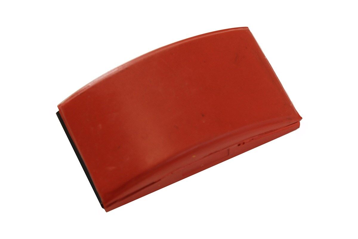Slipekloss i gummi for slipepapir rull 70x125