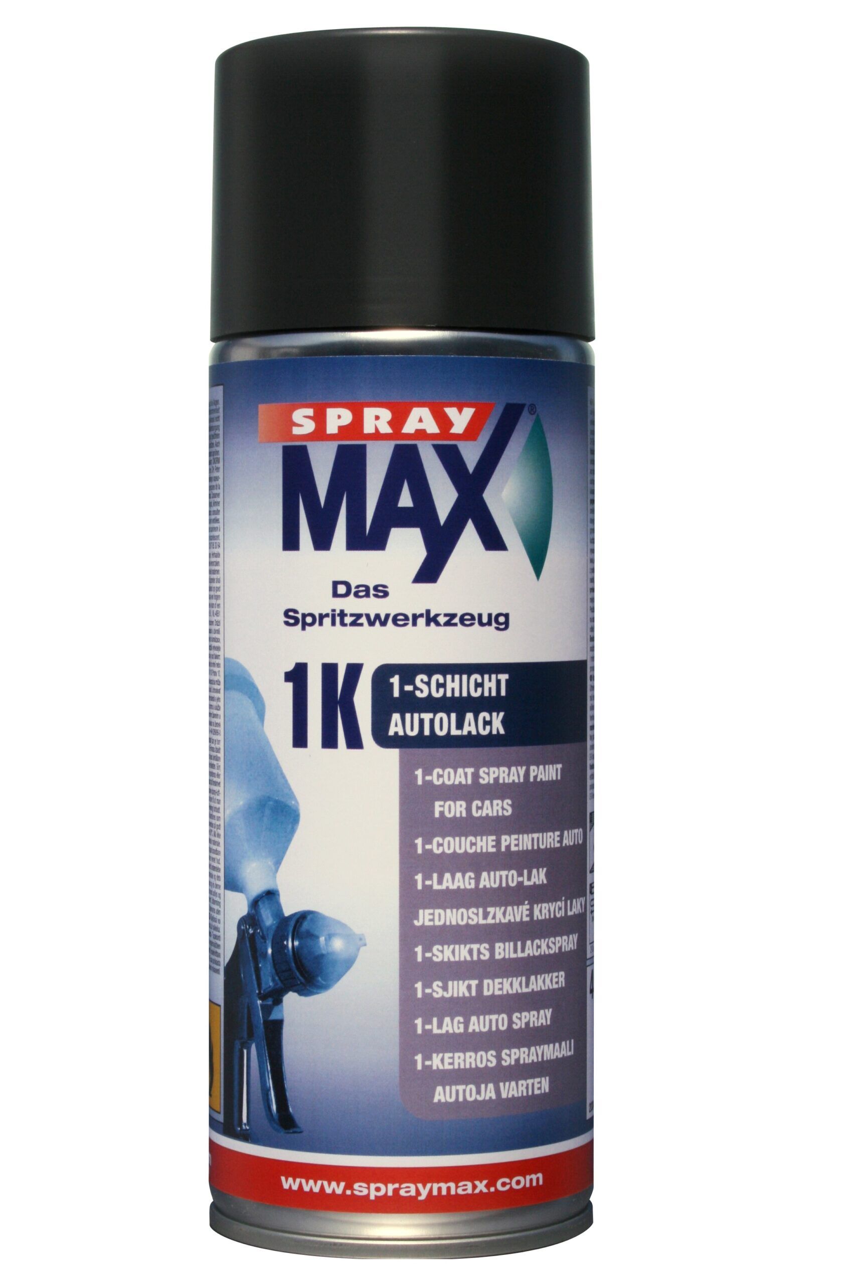 Spraymax svart Halvblank