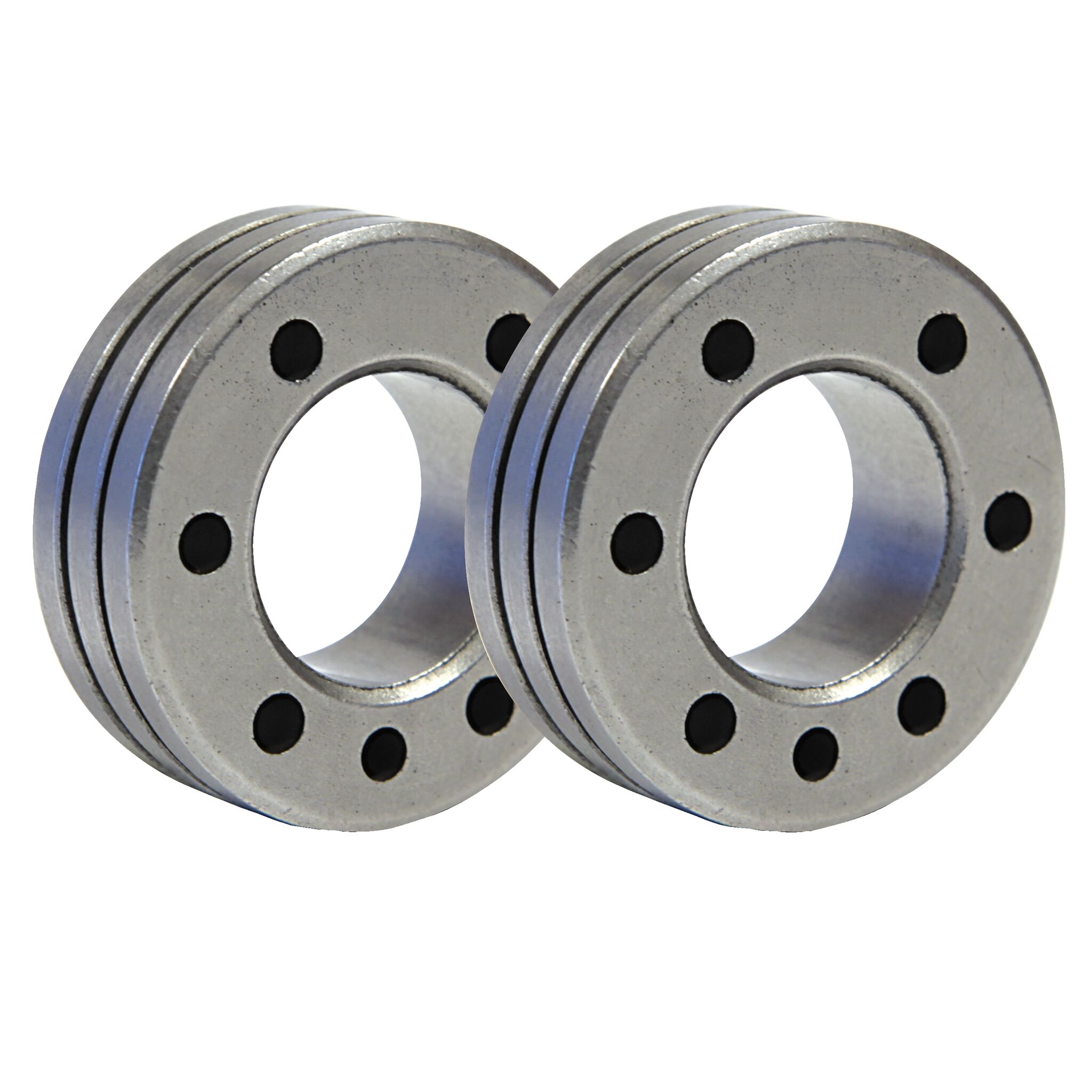 GYS SET OF 2 DRIVE ROLLS TYPE C - Ø 1/1.2 - ALUMINIUM