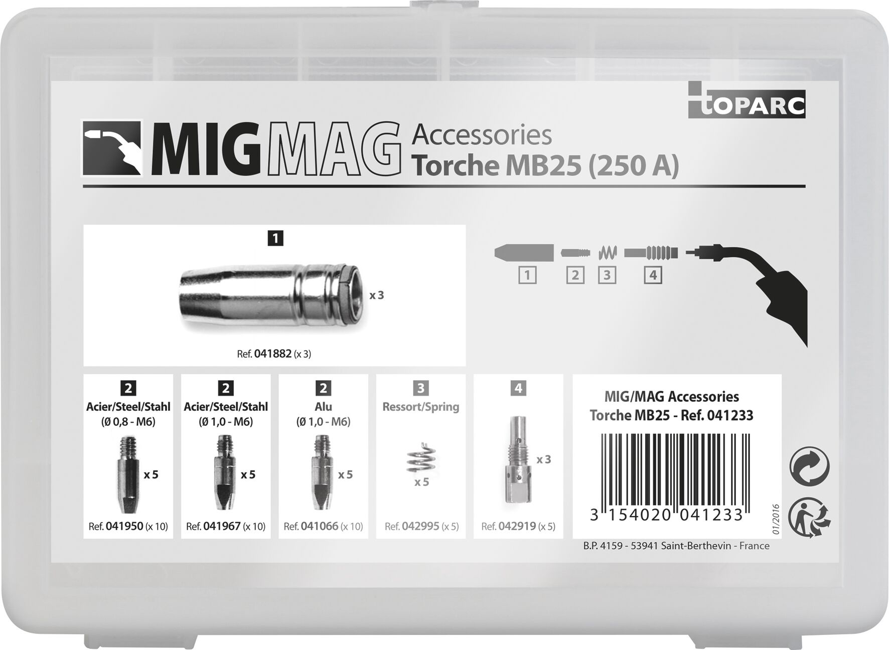 GYS TORCH MB 25 ACCESSORIES BOX - Bilde 2