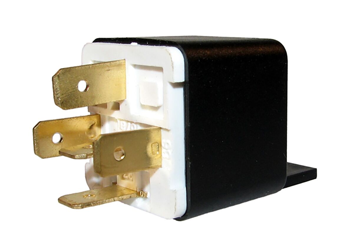 Vekselrele enkeltbrytende ON/ON 5-stifts. 12v 20/30A