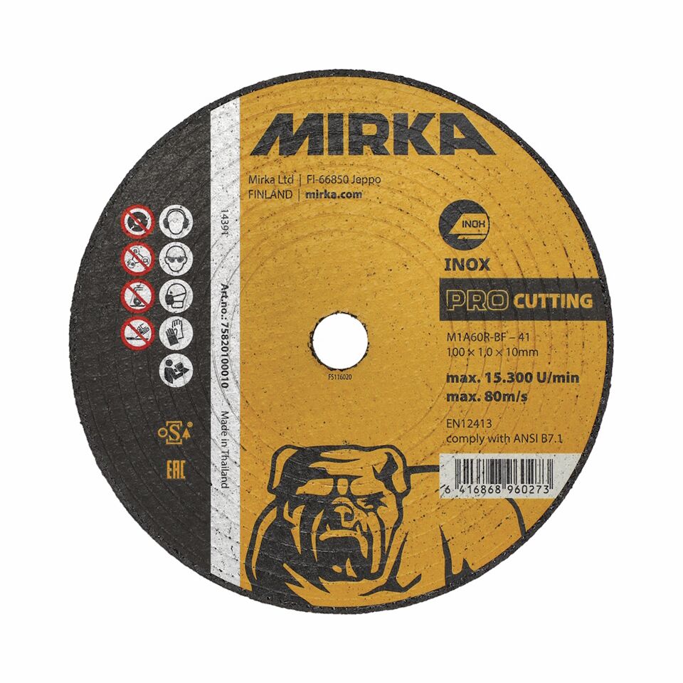 Mirka PRO Cutting 100x1,0x10mm M1A60R-BF Inox