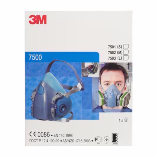 3M 7503L Serien Halvmaske (large). EN 140:1998 - Bilde 4