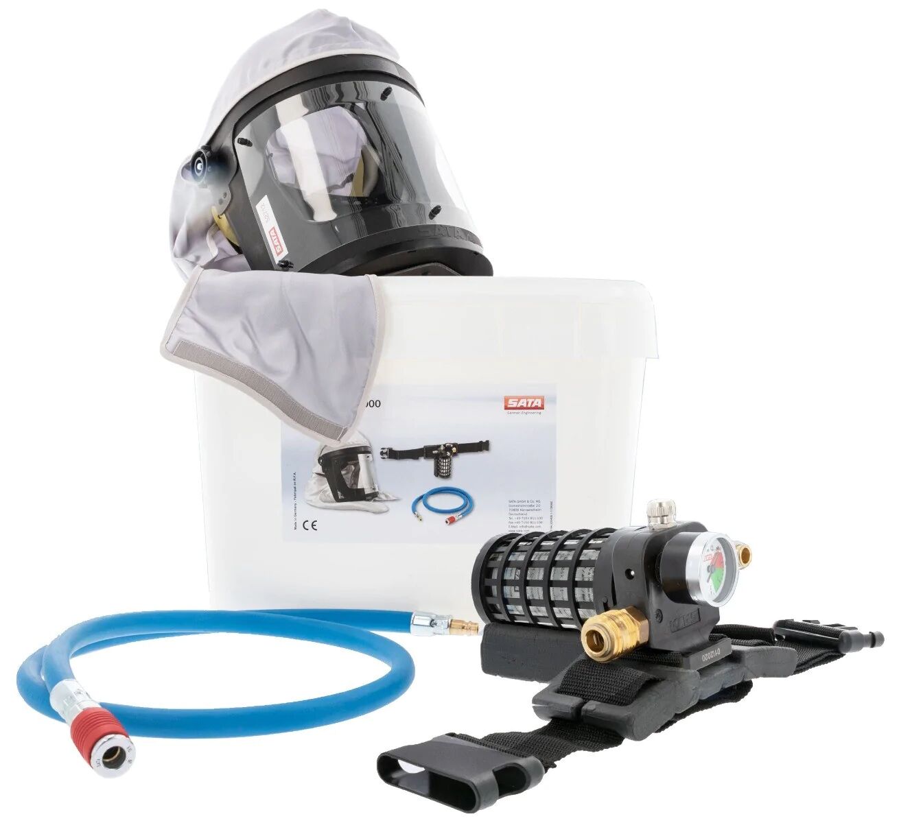 Sata Vision 2000 Helmaske med karbonfilter og slange