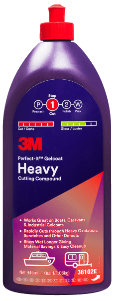 3M 36102E Perfect-It Gelcoat Heavy Cutting Compound, 946 ml - Bilde 2
