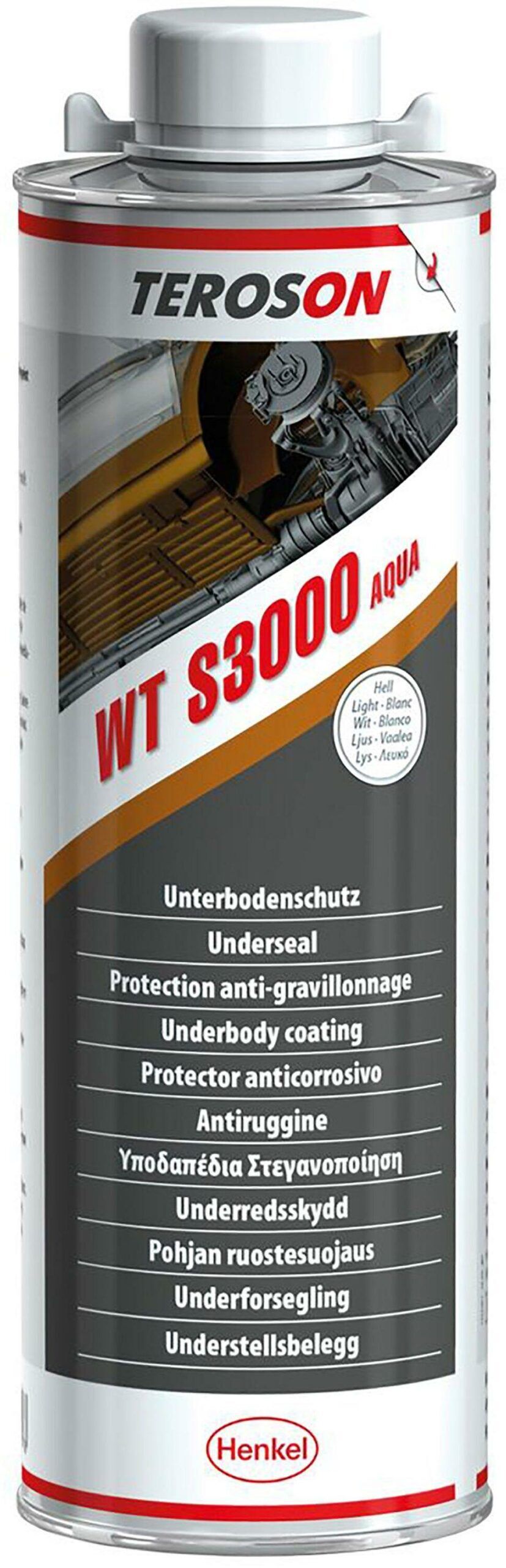 TEROSON® WT S3000 vannbasert body Lys, 1 l Flaske