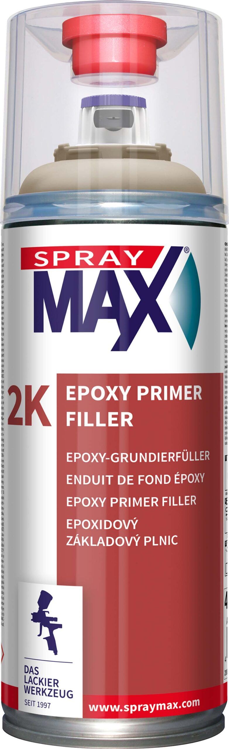 SprayMax 2K Epoxy Primer Filler Beige 400 ml