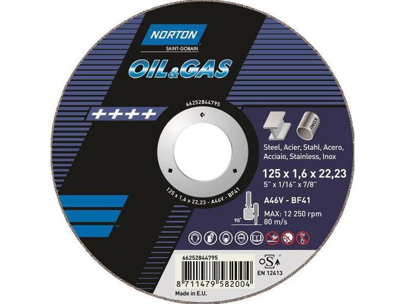 Norton Kappeskive 125mm x 1.6 X 22.23 A 46 v-bf41