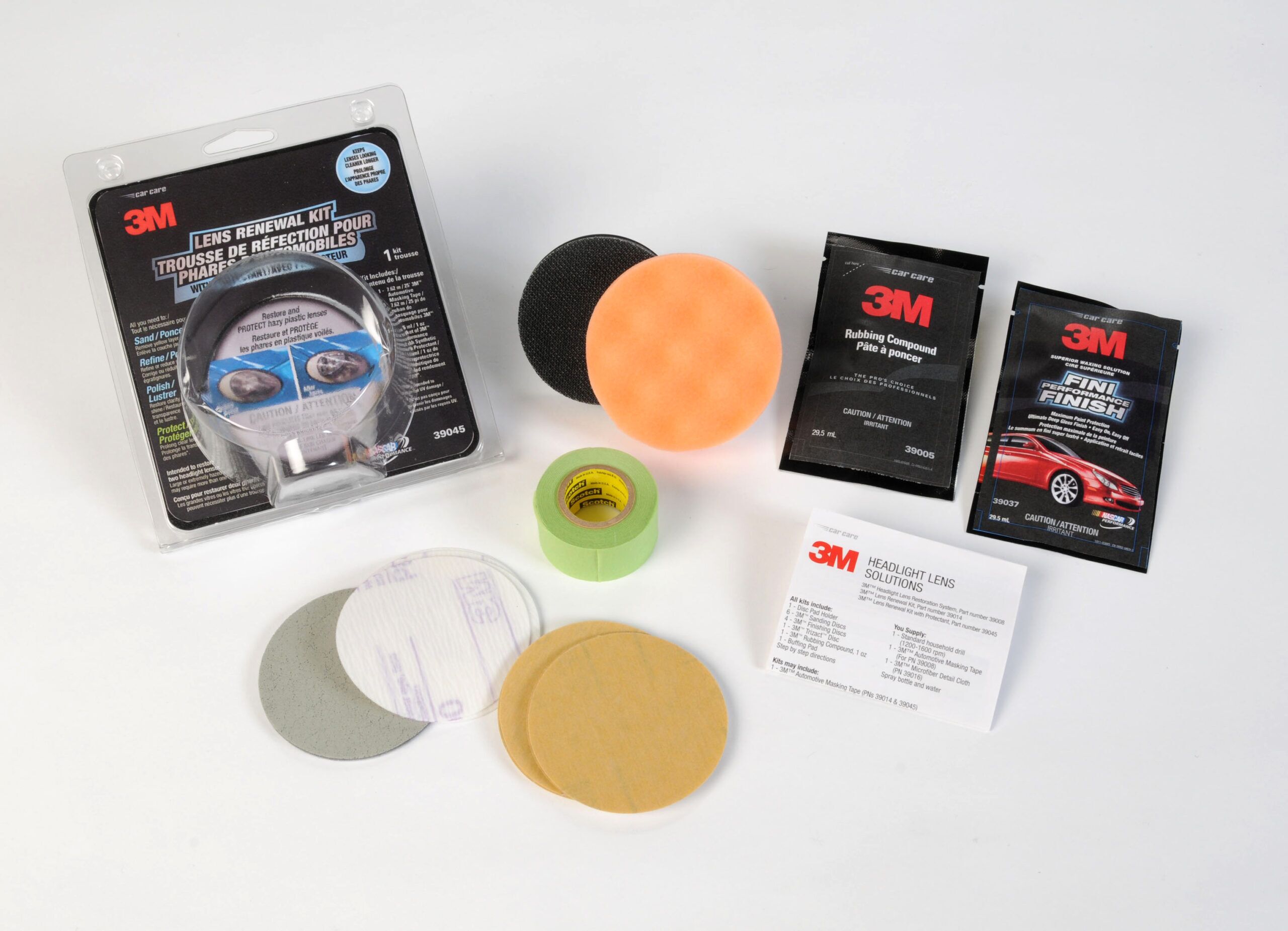 3M 39073  Headlight Restoration Kit,