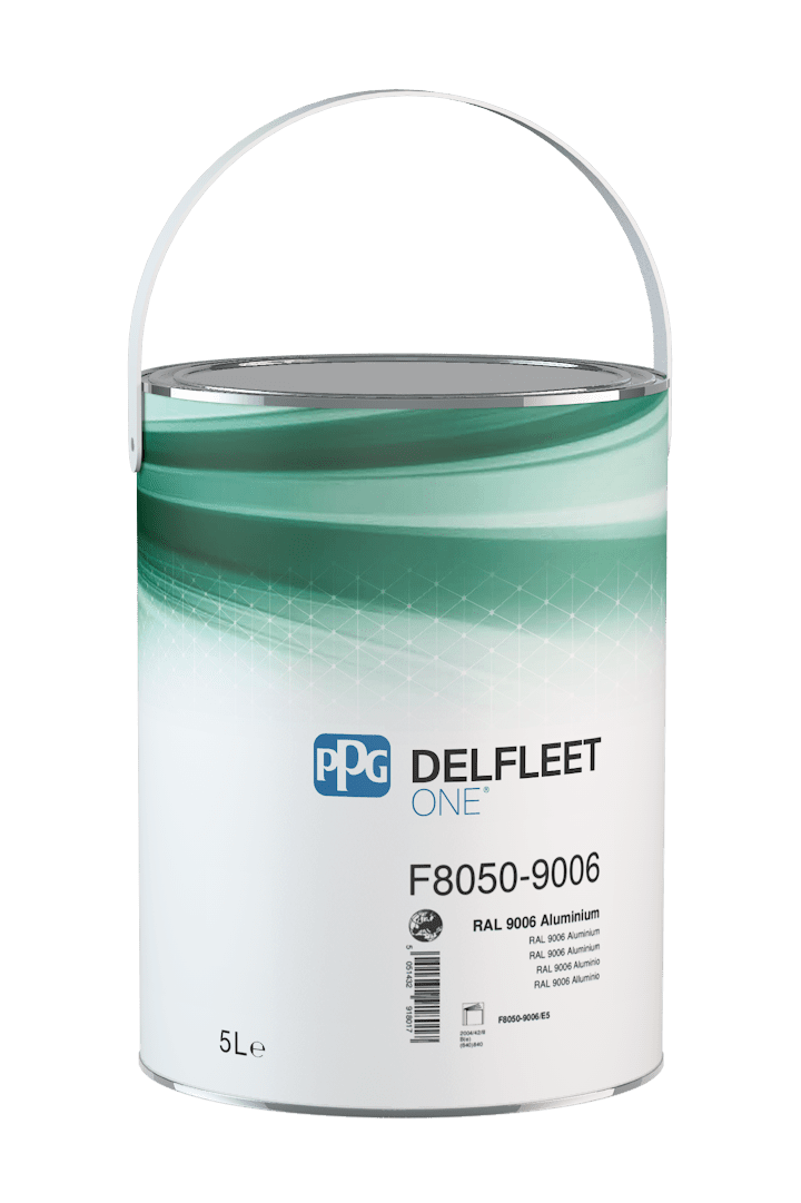 PPG Delfleet ONE RAL 9006 Aluminium Readymix F8050