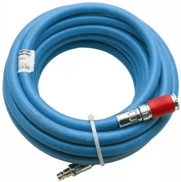 Sata luftslange blå 9mm, 10m med hurtigkobling