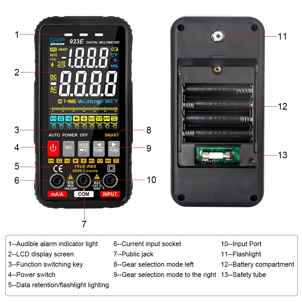 Multimeter Autorange Digital - Bilde 2